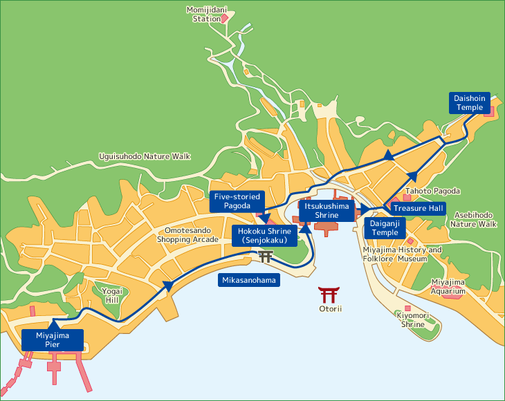 3hr. sightseeing course map