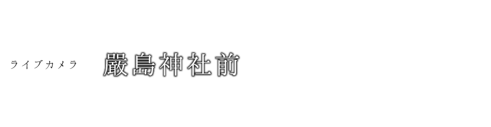 ライブカメラ 嚴島神社前